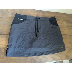 Brooks Womens Motion Skort Athletic‎ Running Activewear Skirt Shorts L Dark Gray
